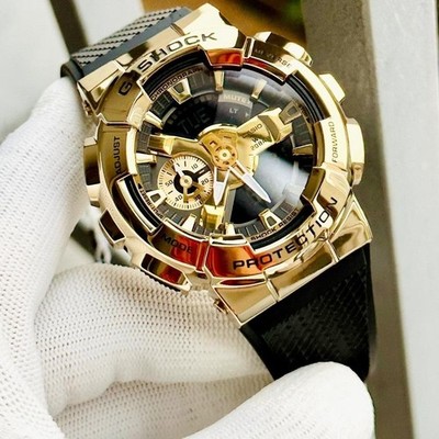 Casio G-Shock Metal Collection GM-110G-1A9DR Gold Dial New Full Set Men's Wat