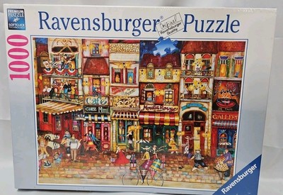  Ravensburger STREETS OF FRANCE 1000 Piece Jigsaw Puzzle. 2014 Factory Sealed 