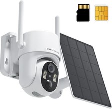 4G LTE Cellular Security Camera No Internet Needed, Solar No Wifi Security Camer