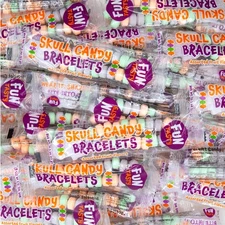 Funtasty Skull Candy Bracelets - 21 Ounce Bag (40 Count) - Fruit Flavors
