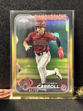 2024 Topps Chrome Gold Refractor Lids Exclusive Corbin Carroll /50