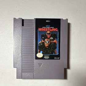 NES Game Lot: WWF King of the Ring, Tag Team, WCW, WWF Steel Cage + Manual