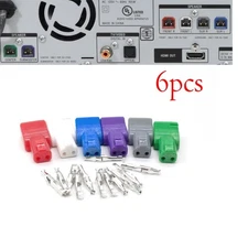 6 Home Theater Speaker Cable Wire Connectors [Fit Sony] 4.2mm