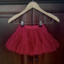 Koala Kids Infant Toddler Girls Red Layered Tulle Sparkle Tutu Skirt