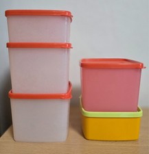 Tupperware Gefrierbehälter 2x400 ml, 3x 800 ml Eis-Kristall u. andere