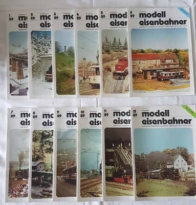  transpress Der Modelleisenbahner Zeitschrift 1-12  von 1989 Jahrgang 38
