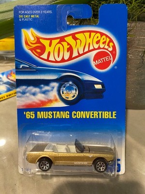 1991 Hot Wheels '65 Mustang Convertible Col. #455 7 Spoke Wheels