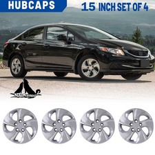 15 Set Of 4 Wheel Covers Full Rim Snap On Hubcaps For 2013-2015 Honda Civic