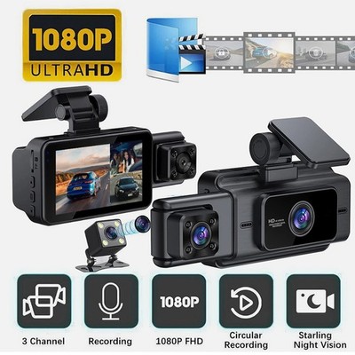 WIFI Dash Cam Dual Lens 1080P Car DVR Video Recorder G-Sensor Front Inside Camer