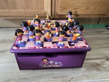 Nickelodeon Dora the Explorer Let's Explore Together Multi-Game Set Chess Domin…