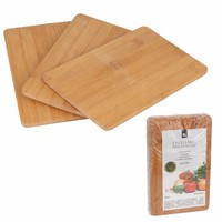 3Er Set FrüHstüCksbrett Aus Bambus 22X14 Cm Holzbrett Vesperbrett KüChe
