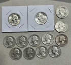 Washington Silver Quarters Lot of 13 $3.25 FV