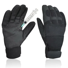 Needle Puncture & Thorn Proof Gloves,Level 3 Needlestick Resistant Safety Wor...