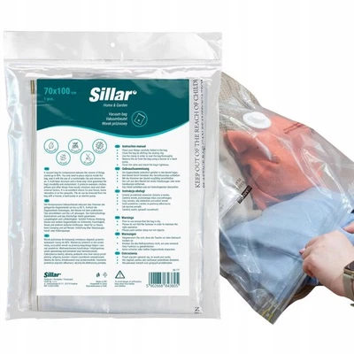 Sac sous vide vêtements 70 x 100 cm sac de rangement sac à vêtements Sillar 1 x - Photo 1/4