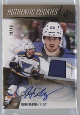 2023 Upper Deck SP Game Used Premium Materials 28/49 Hugh McGing #212 Auto 17ar