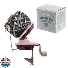 Knit Picks Yarn Ball Winder for Knitting and Crocheting Purple 