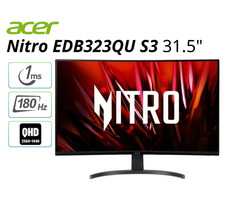 Acer Nitro EDB323QU S3 31.5" Gaming Monitor 2560x1440 180Hz 250Nit Refurbished