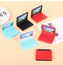 Dollhouse Laptop 1/12 Scale - Beautiful Desktop Photo - Many Colors