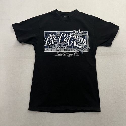 Dyse One Graphic T-shirt Mens Medium Black San Diego So Cal Americas Finest City - 第 1/8 張圖片