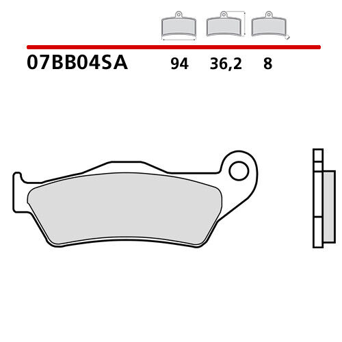 Paire Plaquettes de Frein Avant BREMBO Rieju Mrx Marathon 250 10> - Photo 1/9