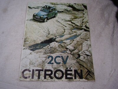1969 CITROEN  2CV    BROCHURE   ORIGINAL  FREE SHIPPING