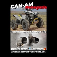 CAN-AM RENEGADE PERFORMANCE EXHAUST TIP USA MADE ATV