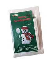 Vintage Titan Holiday Needlecrafts Felt Ornament Kit Tennis Snowman Unopened 4"