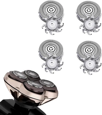 4 Replacement Blades For Pitbull Skull Shaver Platinum Gold Silver Butterfly 4X