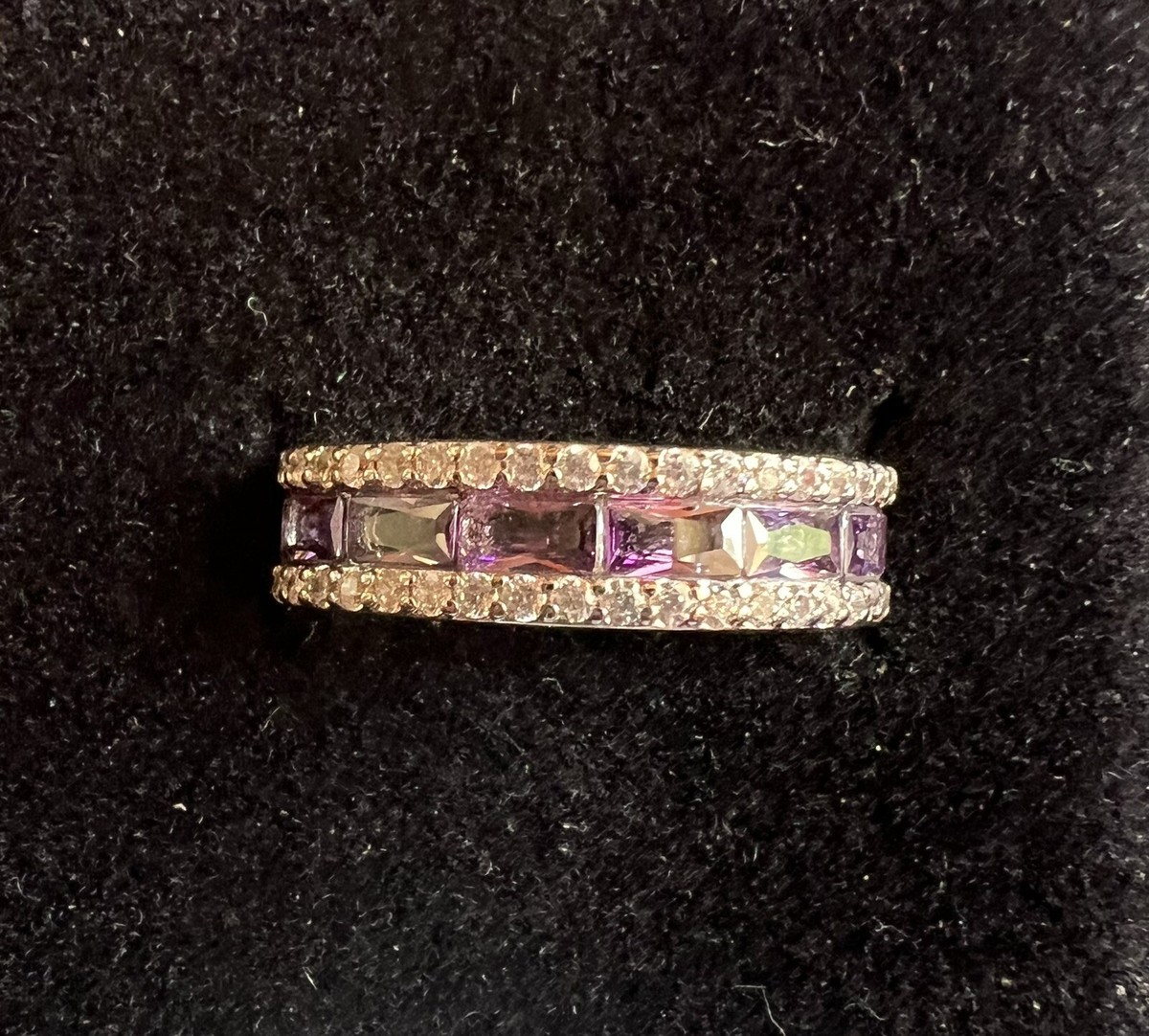 Bomb Party Ring Sz 8 RBP5676 'Glamorous Diva' Amethyst CZ Bomb Party Ring Sz 8 RBP5676 'Glamorous Diva' Amethyst CZ