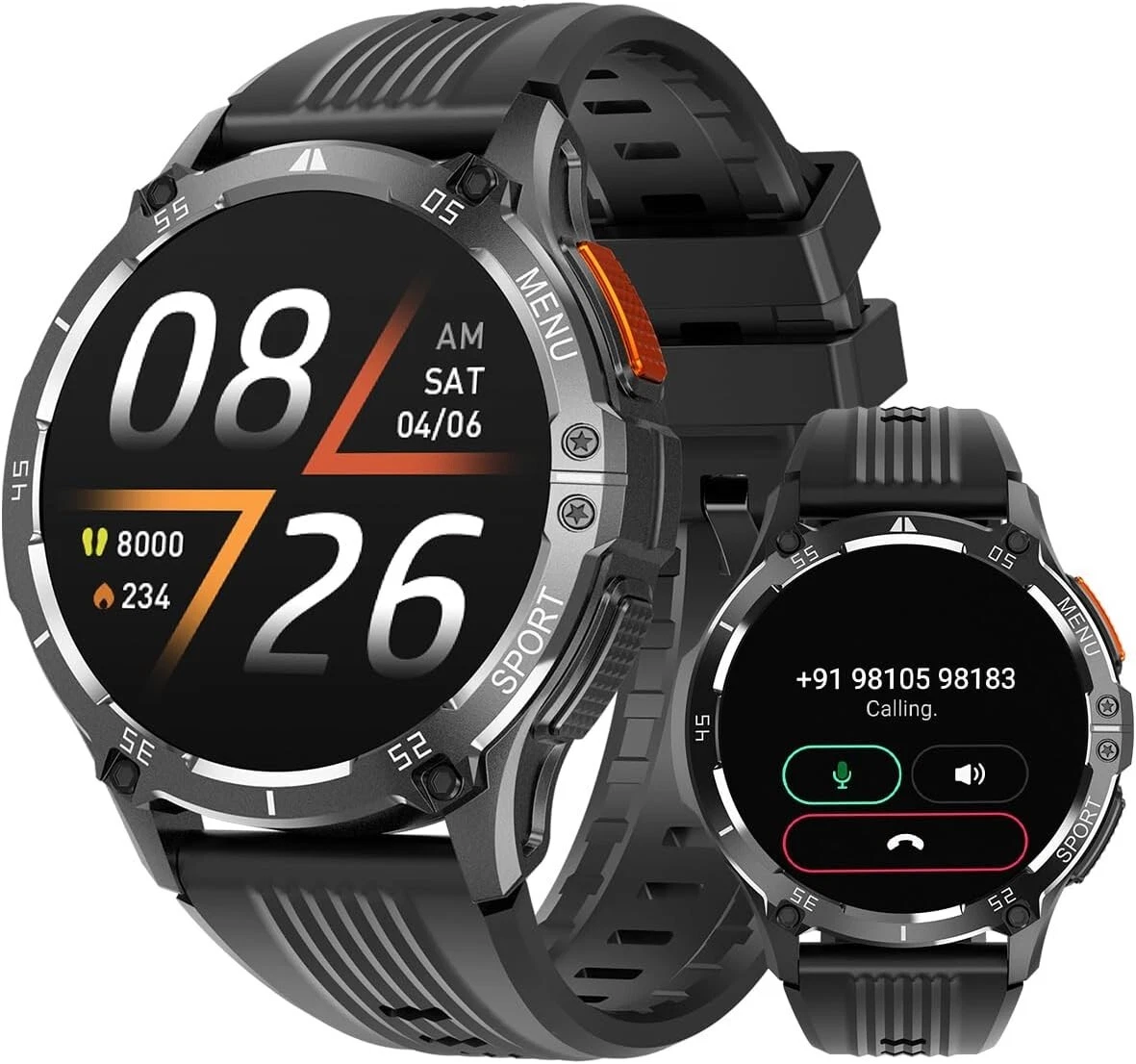 Smart Watch Men Women with Phone Function Wristwatch Sports Watch for Android IOS