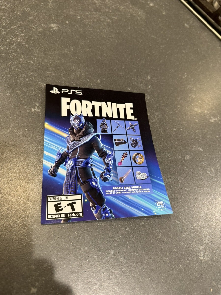 PlayStation 5 &quot;フォートナイト&quot; Cobalt Starパック Amazon.com: PS5 Console - Fortnite Cobalt Star Disc Edition