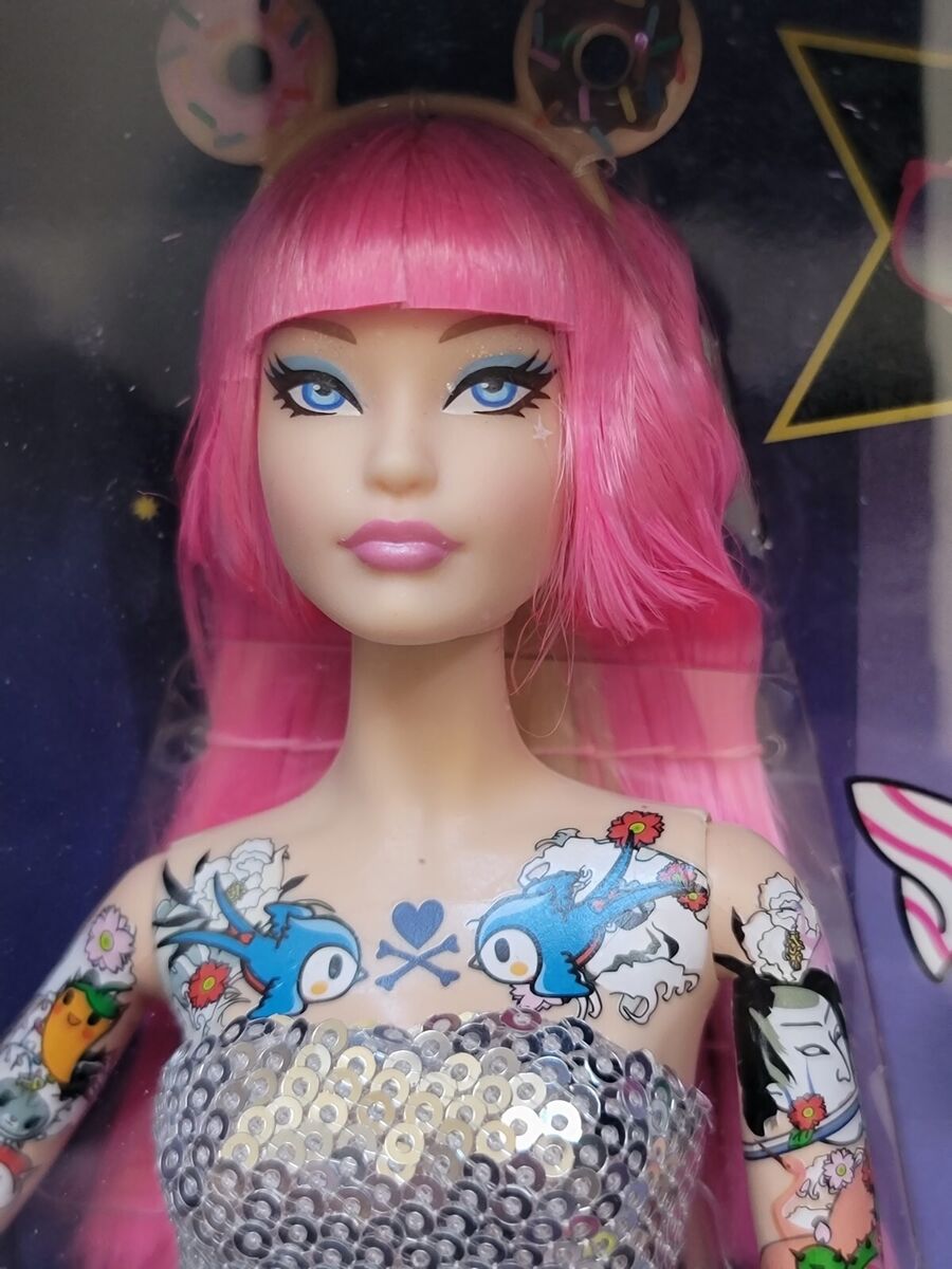 NRFB Tokidoki Barbie 10th Anniversary Pink Hair Tattoo Doll NRFB Tokidoki Barbie 10th Anniversary Pink Hair Tattoo Doll