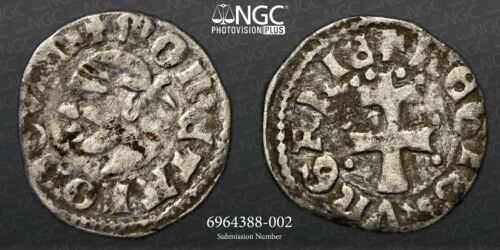 (1342-82) HUNGARY LUDWIG I DENAR NGC VF DETAILS - 第 1/5 張圖片