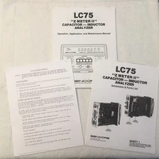 SENCORE LC75 Owners Manual, Schematic, Parts List & Calibration Procedure, ALL 4