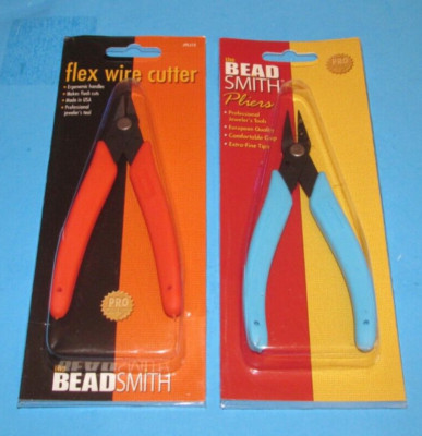 2 Items ~ Both are NEW ~ THE BEADSMITH Flex Wire Cutters & Roundnose Fine Pliers