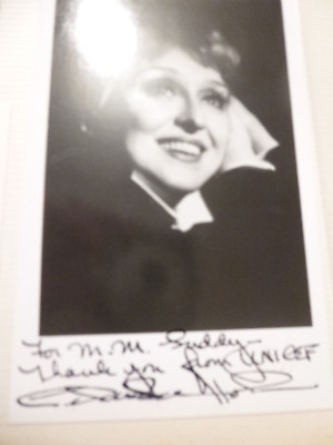 All About Eve High Society Loving Falcon Crest CELESTE HOLM handsigniertes Foto