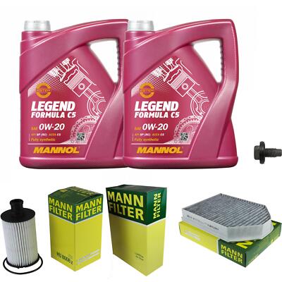 MANN Inspektionspaket 10 L MANNOL Legend Formula C5 0W-20 für Jaguar XK
