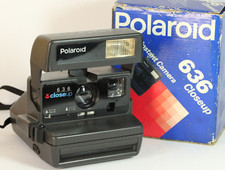 Vintage POLAROID 636 Closeup Instant Camera with original box F209