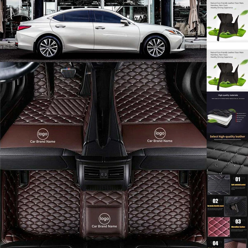 For Toyota Camry 1996-2025 Car Floor Mats Luxury Custom Carpets Waterproof Mats Foto 3 de 4