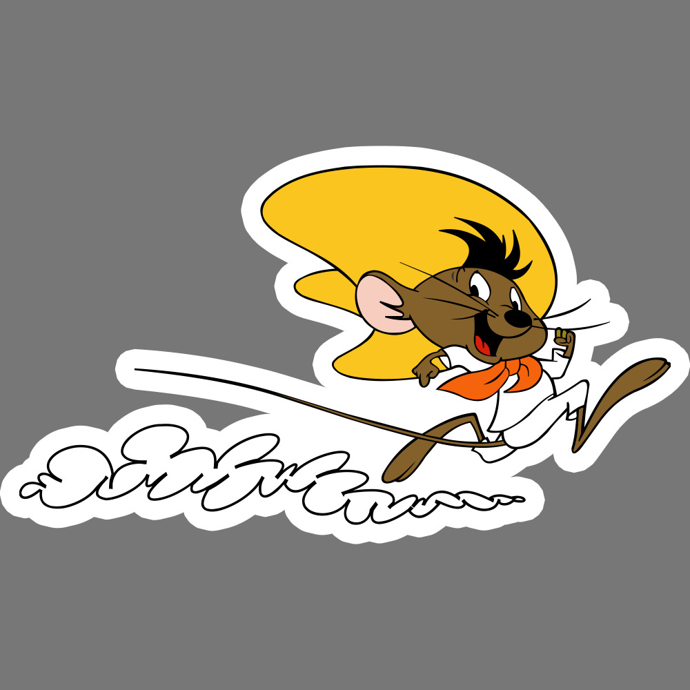 Speedy Gonzales Funny Kids Cartoon Vinyl Sticker Car Truck Window