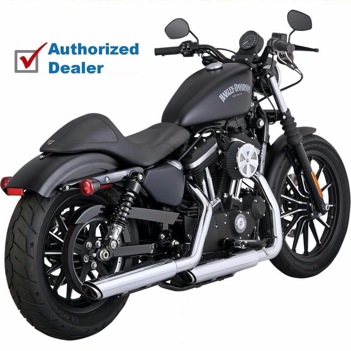 Vance & Hines Twin Slash 3 Inch Slip-Ons Mufflers Harley