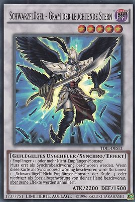 buy german yugioh cards BLACKWING - GRAM THE SHINING STAR *** (GERMAN) TDIL-DESE1 MINT/NM YUGIOH!