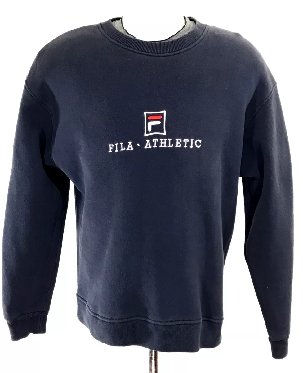Vintage 90 s FILA Women s Crewneck Sweater Jumper sz L Made in Canada VTG
