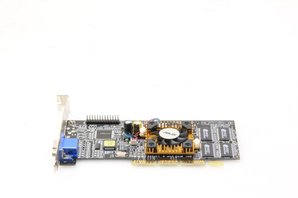 ASUS V7100PRO/64M RARE VINTAGE 2MX 32 AGP VGA CARD. SKU220701 - Image 2 of 4