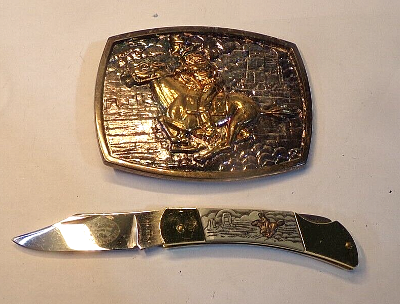 【アンティークバックル】ポニーエクスプレス □1976年ヴィンテージ□PONY EXPRESS ポニーエクスプレス