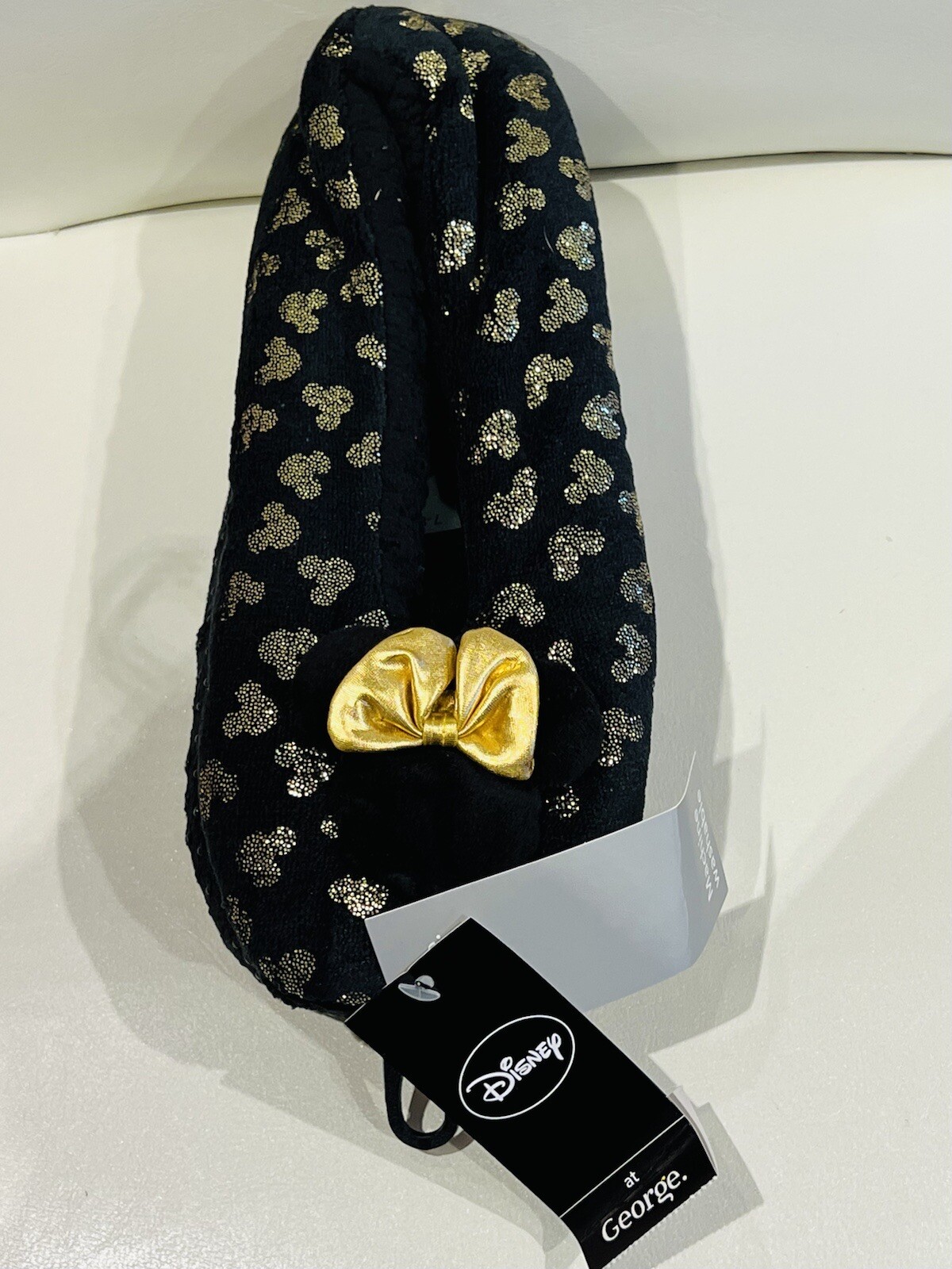 PANTOFOLA D’ORO NEW LADIES DISNEY Minnie Mo Black & G Slippers UK L 7 8 BNWT ADULT