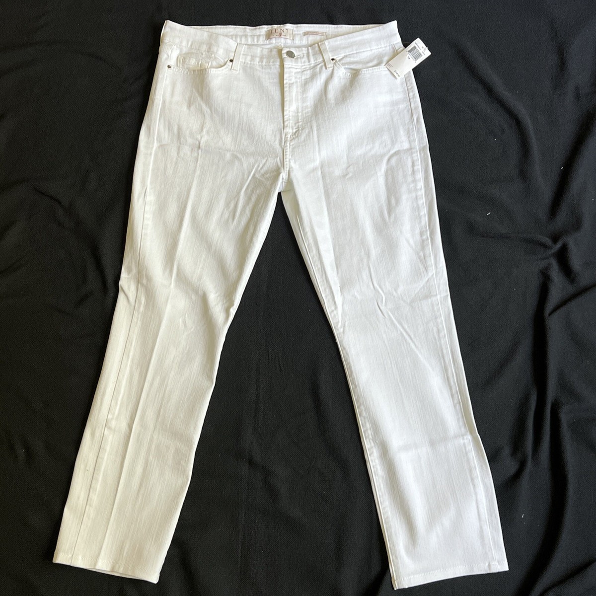 デニム・ジーパン 7 FOR ALL MANKIND Women Denim Pants JSRCC140SG00 WHITE Jen7 By 7 For All Mankind Jeans Womens 14 Slim Straight