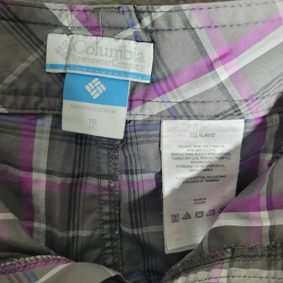 Pantalones cortos de natación Columbia para mujer talla 16 rosa elásticos 11" L Foto 4 de 4