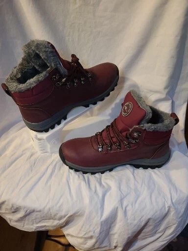 Impdoo Maykx Outdoors Unisex Waterproof Snow Boots Men 8 Women 9.5