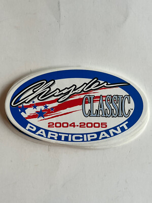 Original Vintage 04 05 Chrysler Classic Participant Sticker -5.5x3 (8N ...